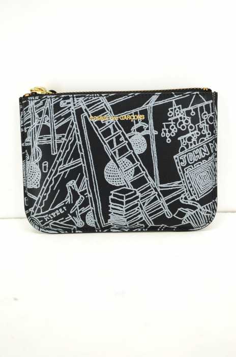 COMME des GARCONS （コムデギャルソン） Leather Wallet Manga Print レザーウォレット メンズ 財布・ケース