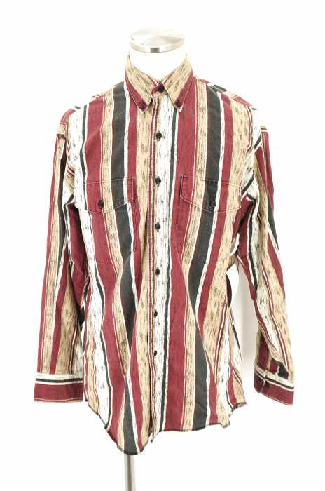 Wrangler (ラングラー) 80年代 ストライプ柄ワークシャツ メンズ トップス