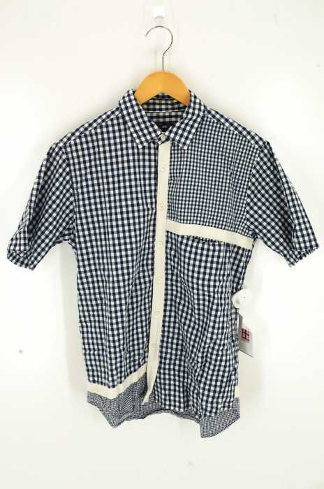 CASH CA （カシュカ） 切替 チェックシャツ メンズ トップス