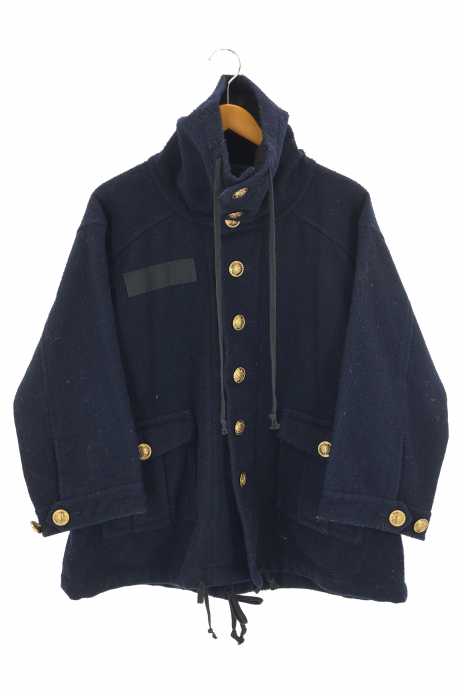 tricot COMME des GARCONS (トリココムデギャルソン) AD2011 金ボタン ドローコードウールジャケット レディース アウター