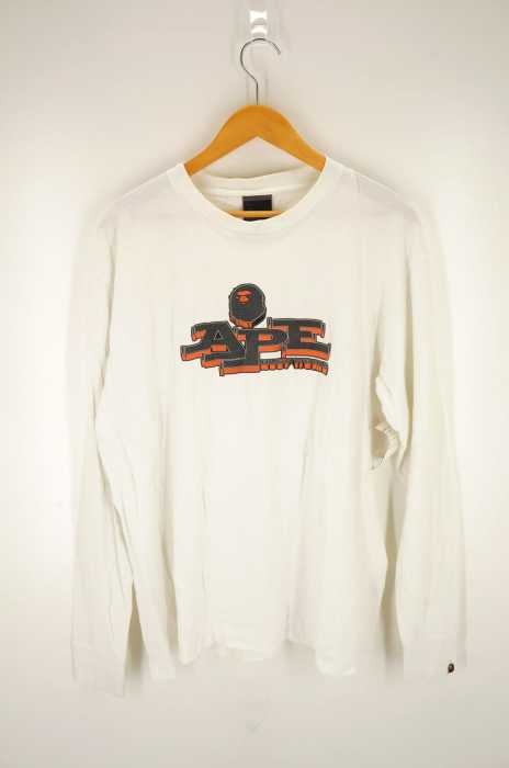 A BATHING APE （アベイシングエイプ） ロゴプリント長袖Tシャツ メンズ トップス