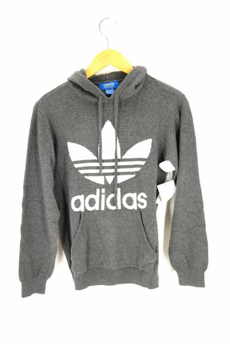 adidas （アディダス） トレフォイルロゴプルオーバーニットパーカー メンズ トップス