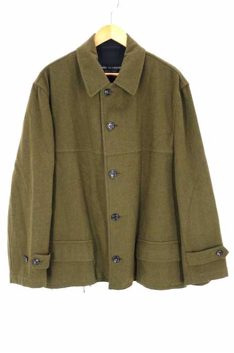 COMME des GARCONS HOMME PLUS (コムデギャルソンオムプリュス) AD1994 94AW カットオフ加工ウールワイドジャケット メンズ アウター
