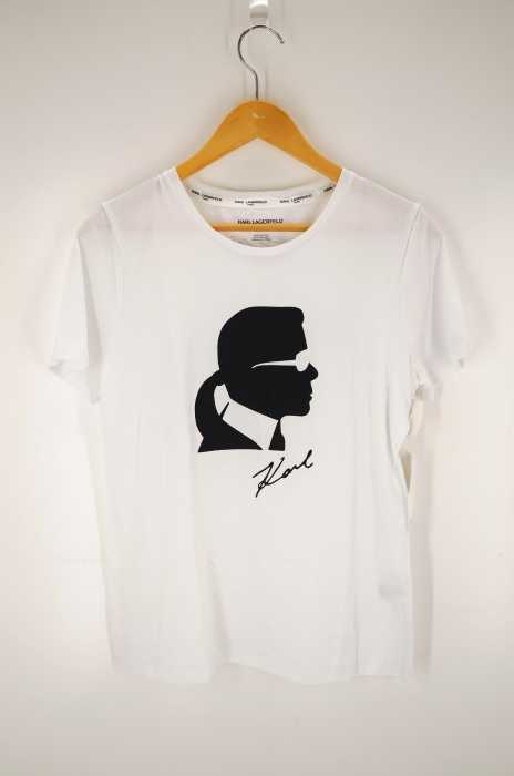 KARL LAGERFELD（カールラガーフィールド） プリント半袖Tシャツ レディース トップス