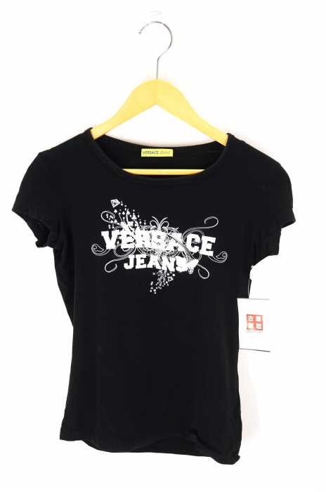 VERSACE JEANS （ヴェルサーチジーンズ） ロゴプリントTシャツ レディース トップス