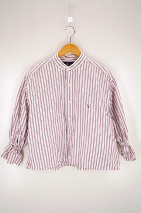 RALPH LAUREN (ラルフローレン) リメイクバンドカラーシャツ ワイドシルエット レディース トップス