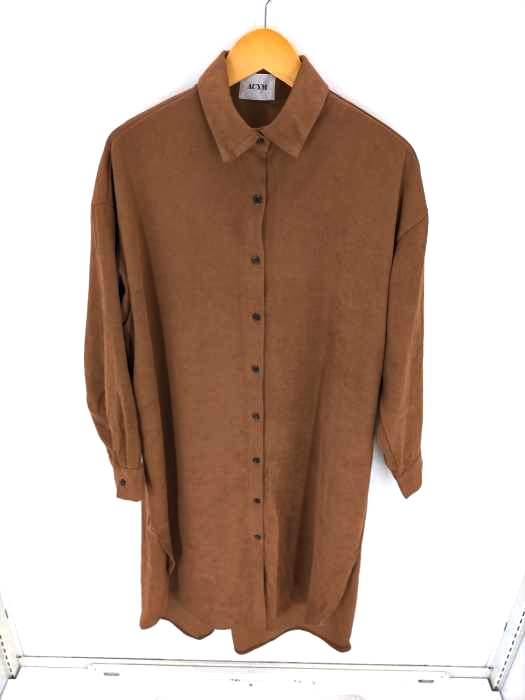 ACYM(アシーム) Suede long シャツ レディース ワンピース