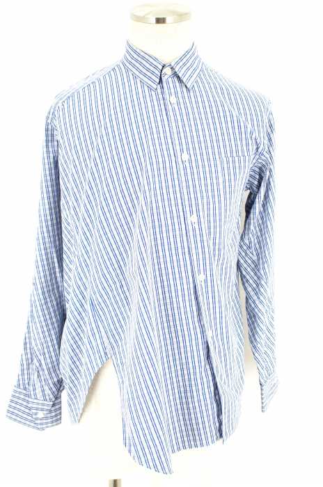 COMME des GARCONS SHIRT （コムデギャルソンシャツ） チェック柄ラウンドカラー変形ボタンシャツ メンズ トップス