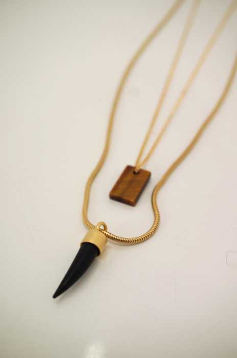 Maison Martin Margiela (メゾンマルタンマルジェラ) 15SS 11 Rubber Shark Tooth モチーフデザインネックレス レディース アクセサリー
