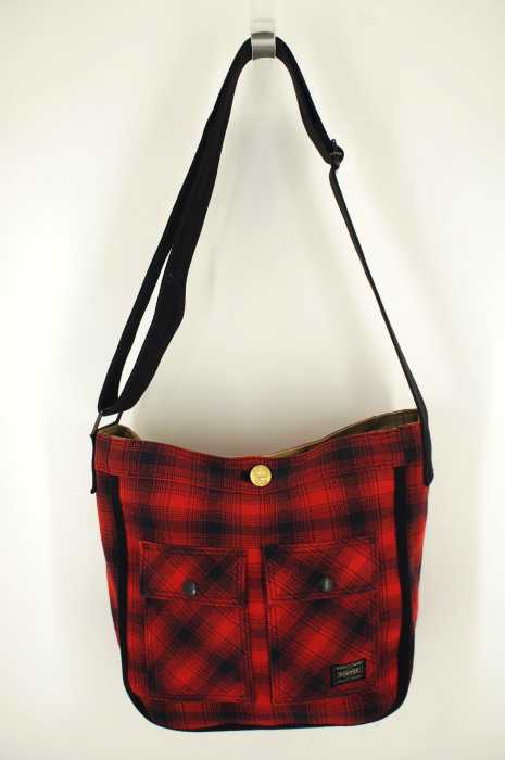 PORTER (ポーター) FLANNEL チェック柄ショルダーバッグ レディース バッグ