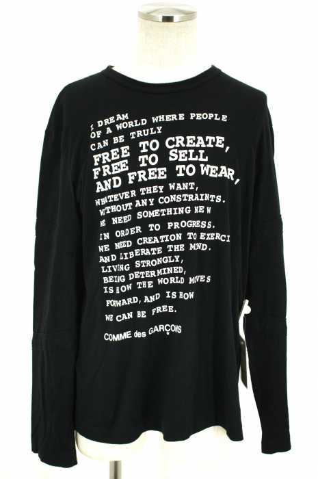COMME des GARCONS （コムデギャルソン） AD2009 クルーネックプリントロングTシャツ メンズ トップス