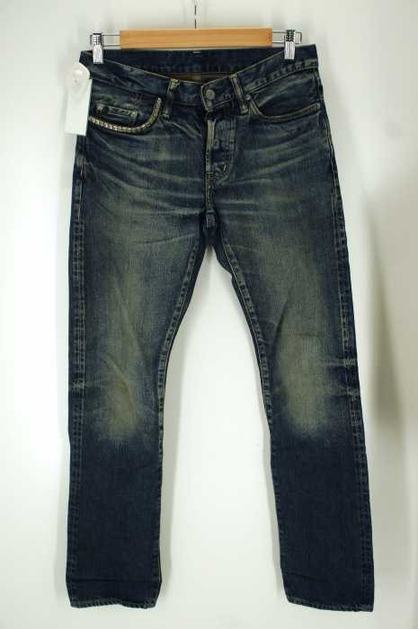 HYSTERIC GLAMOUR (ヒステリックグラマー) スタッズ付きUSED加工デニムパンツ メンズ パンツ