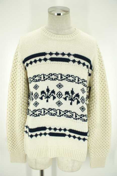 Palme d'Or (パルムドール) 15AW 切替ジャガードニット メンズ トップス