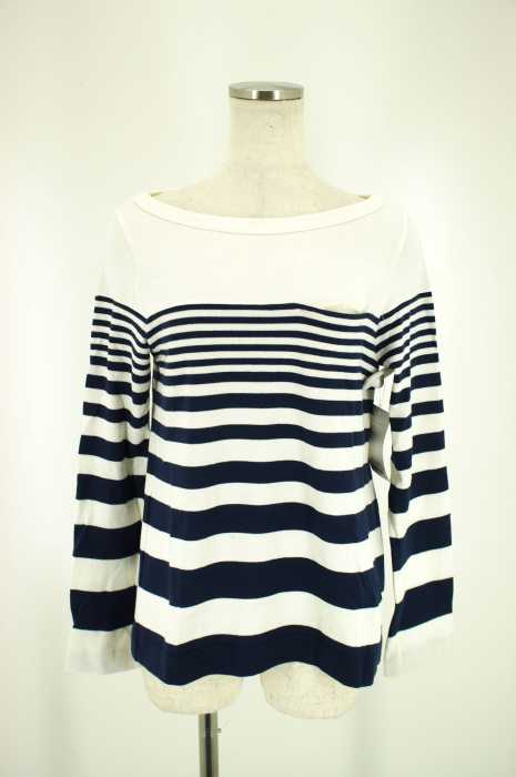 Sacai （サカイ） バックデザインボーダーロングTシャツ カットソー レディース トップス