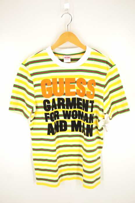 GUESS（ゲス） Cali Dragonfruit Strip SST メンズ トップス