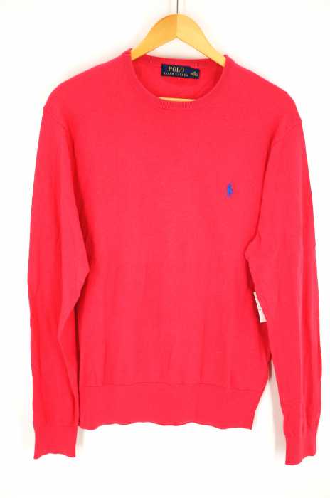 POLO RALPH LAUREN (ポロラルフローレン) カシミヤ混コットンワンポイントニット メンズ トップス