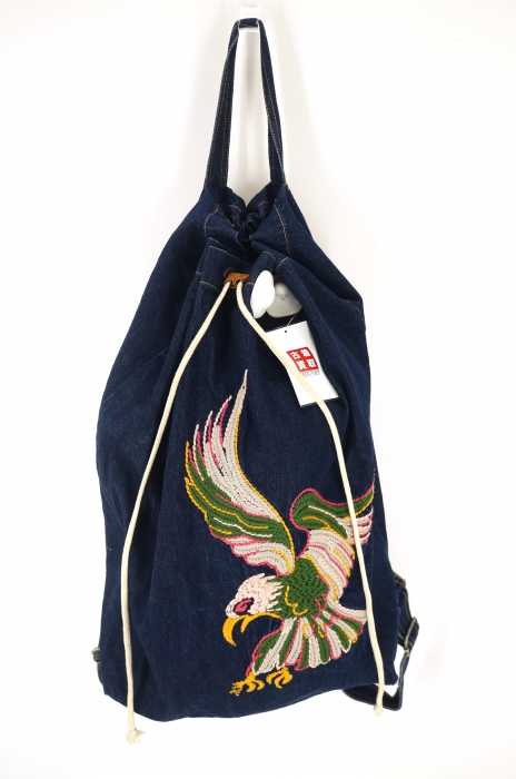 70s リーバイス　Levi's 501 デニムバッグ 巾着　トート リュック ヴィンテージ Levi's 501 デニムバッグ 巾着 トート リュック