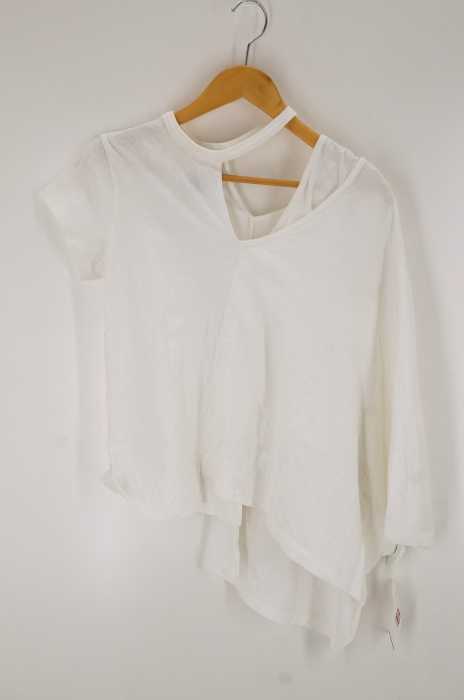 FACETASM （ファセッタズム） ASYMMETRY MANTLE TEE レディース トップス