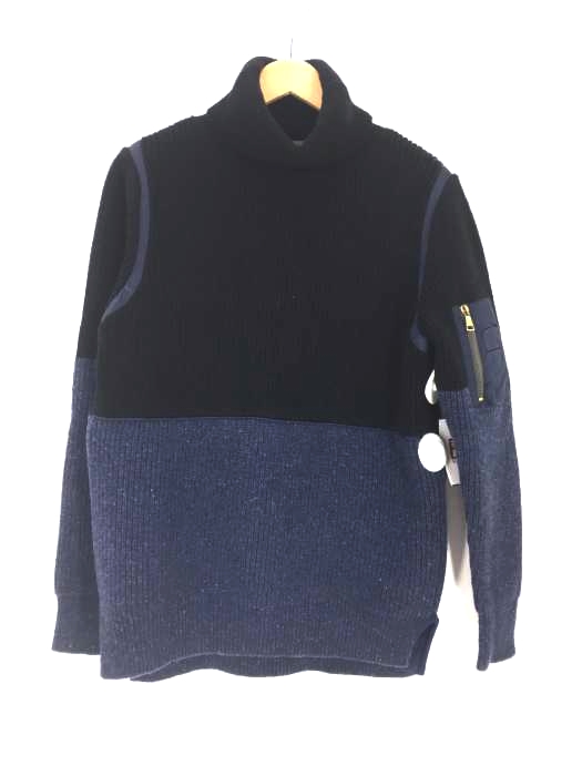 CASHYAGE（カシヤージュ） タートルネックジップデザインニット メンズ トップス