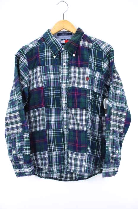 TOMMY HILFIGER（トミーヒルフィガー） チェック柄切替パッチワークBDシャツ メンズ トップス