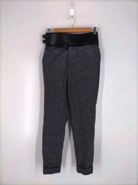 JOHN LAWRENCESULLIVAN(ジョンローレンスサリバン) レザーベルト ウールパンツ メンズ パンツ