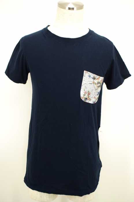 ELEVENPARIS (イレブンパリ) LIFE IS A JOKE ドットフラワープリントポケットTシャツ メンズ トップス