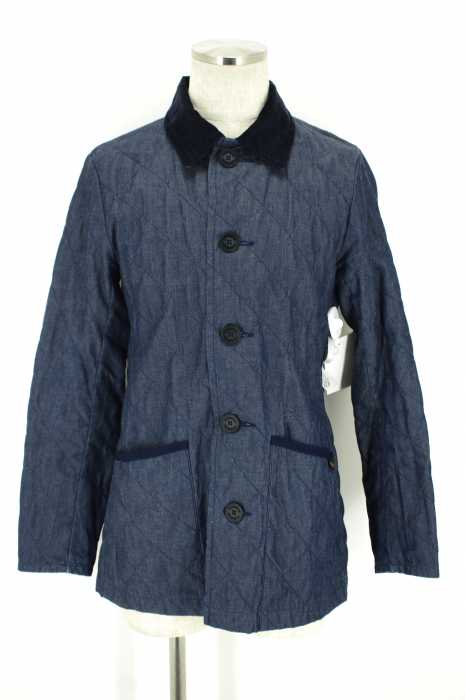 TAKEOKIKUCHI×LAVENHAM (タケオキクチ×ラベンハム) 襟コーデュロイキルティングジャケット メンズ アウター