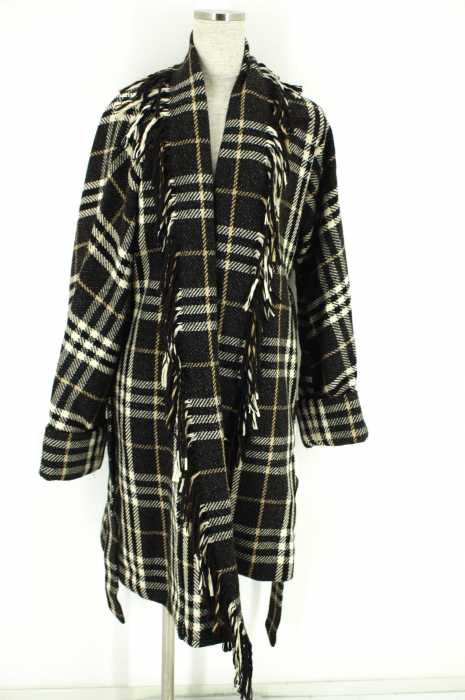 BURBERRY LONDON（バーバリーロンドン） チェック柄ウールガウンコート レディース アウター