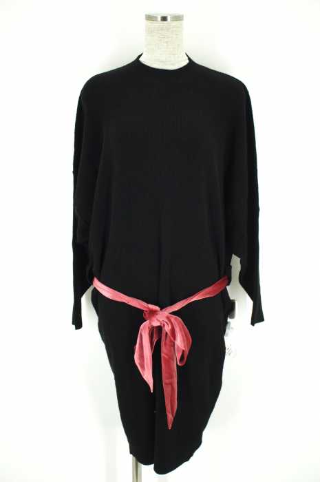 snidel （スナイデル） 16AW ベロアリボンウエストマークニットワンピース レディース ワンピース