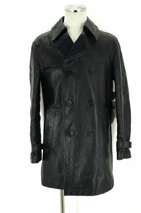 COMME des GARCONS HOMME （コムデギャルソンオム） AD2004　レザーダブルコート メンズ アウター