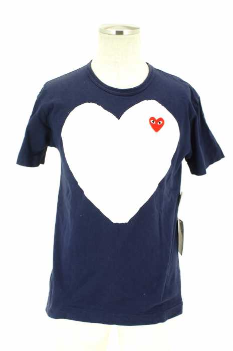 PLAY COMME des GARCONS （プレイコムデギャルソン） AD2012 ハートプリント＆ワッペンTシャツ メンズ トップス