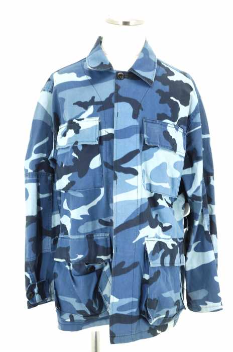 USED古着（ユーズドフルギ） BDU ブルーカモフラージュジャケット メンズ アウター