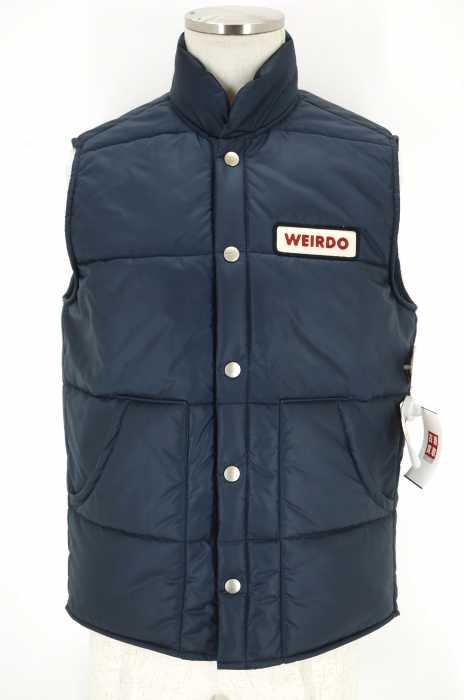 WEIRDOチェッカーダウンベスト/S/チェック/WRD-17-AW-07 WEIRDOダウンベスト WEIRDOチェッカーダウンベスト/S/チェック/WRD-17