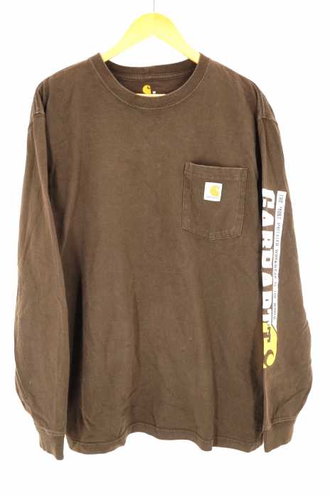 Carhartt （カーハート） ロゴスリーブ長袖ポケットTシャツ メンズ トップス