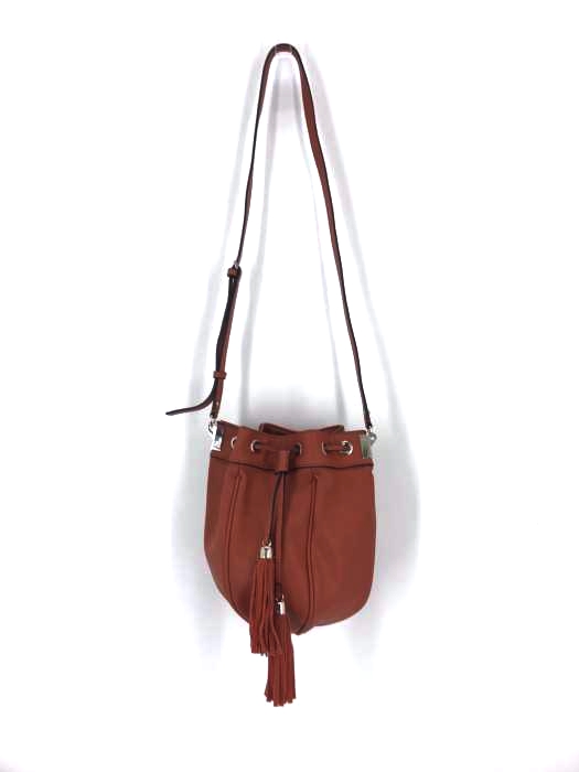 GUESS（ゲス） SOLENE CROSSBODY DRAWSTRING  レザーフリンジショルダーバッグ レディース バッグ