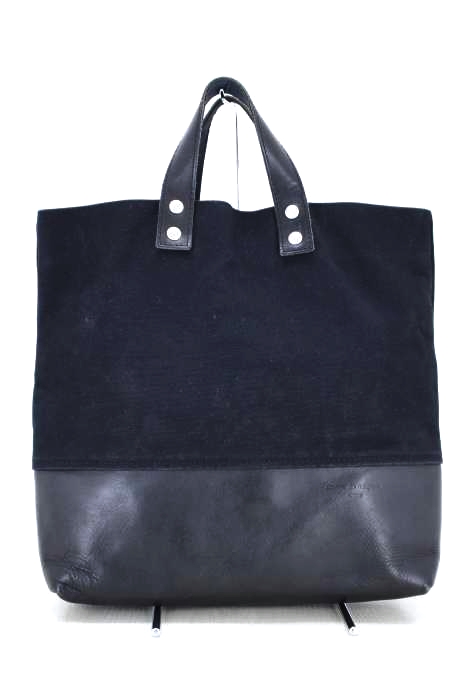COMME des GARCONS HOMME(コムデギャルソンオム) レザー切替キャンバスハンドバッグ メンズ バッグ