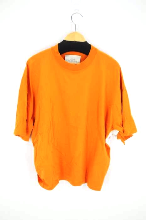 STUDIO NICHOLSON（スタジオニコルソン） COMPACT COTTON SHORT SLEEVE MOCK NECK T-SHIRTS メンズ トップス