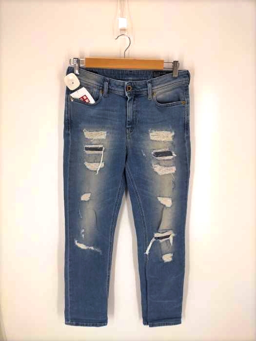 DIESEL D.N.A.（ディーゼルディーエヌエー） REEN ダメージ加工ウォッシュデニムパンツ メンズ パンツ