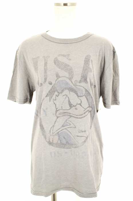 JUNK FOOD × BEAMS (ジャンクフード×ビームス) ディズニードナルドプリントTシャツ メンズ トップス