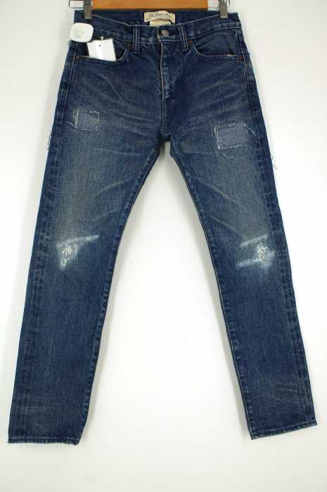 FREAKS STORE×REMI RELIEF (フリークスストア×レミレリーフ) 別注ダメージ加工ストレッチセルビッジデニムパンツ レディース パンツ