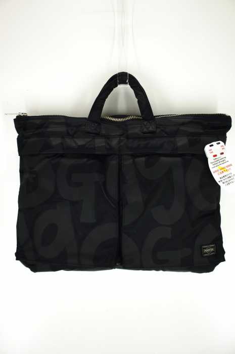PORTER × COMME des GARCONS （ポーター × コムデギャルソン） タンカー　プリント　ハンドバッグ メンズ バッグ