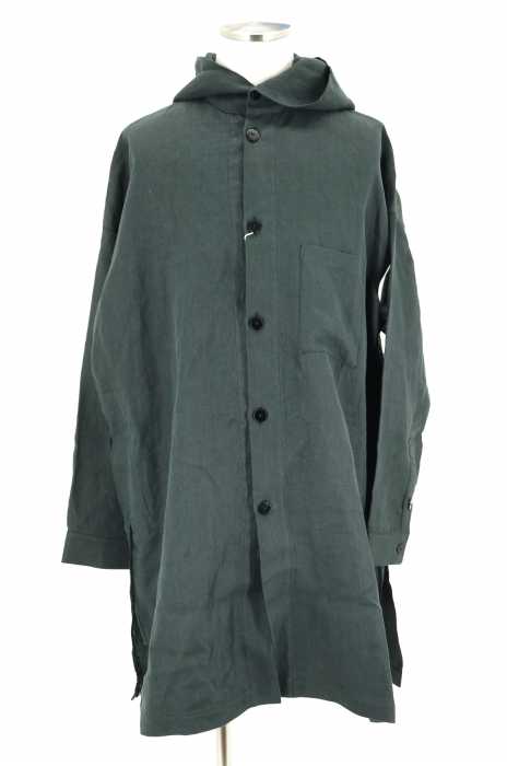 WhoWhat (フーワット) 17SS HOODED SHIRT ロングシャツコート メンズ アウター