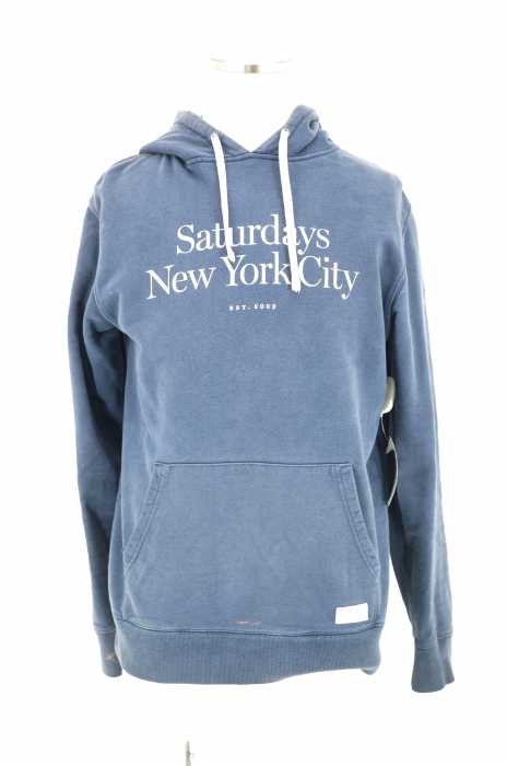 SATURDAYS SURF NYC (サタデーズサーフニューヨーク) ロゴプリントプルオーバーパーカー メンズ トップス