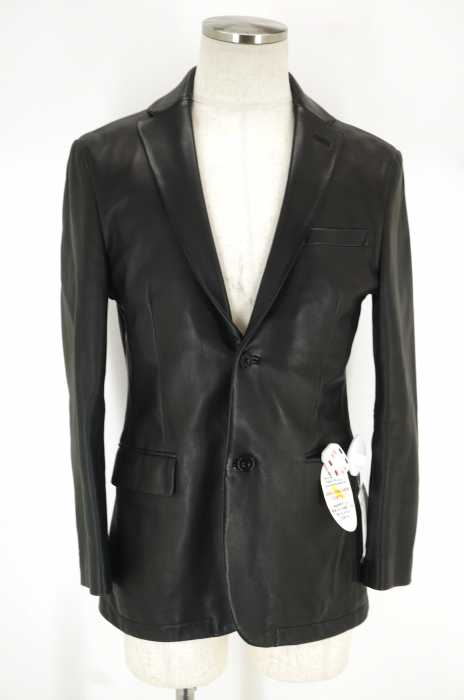 BURBERRY BLACK LABEL (バーバリーブラックレーベル) シープレザー2Bジャケット メンズ アウター