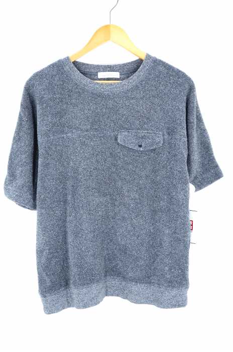 UNITED ARROWS green label relaxing （ユナイテッドアローズグリーンレーベルリラクシング） SC スラブパイル フラップポケット クルーネック トップス メンズ トップス