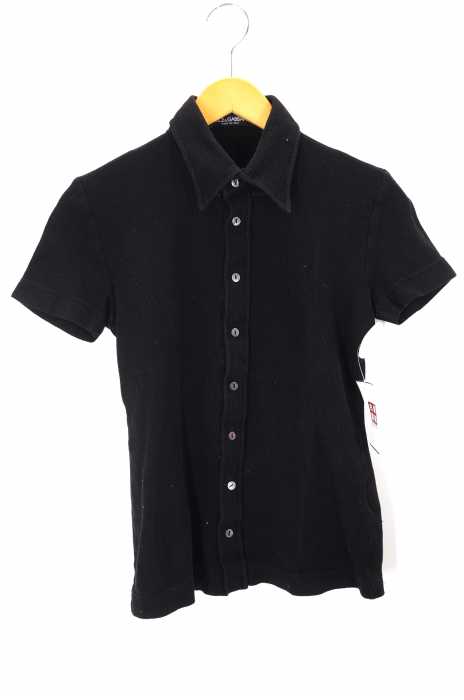 DOLCE&GABBANA （ドルチェアンドガッバーナ） パイル地ポロシャツ メンズ トップス