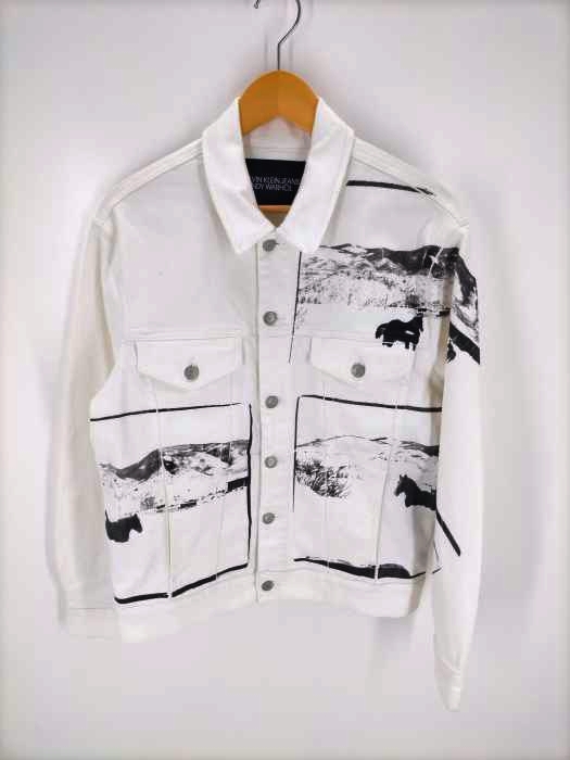 Calvin Klein Jeans（カルバンクラインジーンズ） 19SS アート デニム トラッカージャケット メンズ アウター