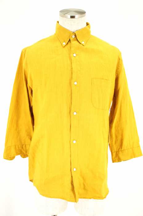 FREAK'S STORE  （フリークスストア） 7分袖リネンボタンシャツ メンズ トップス