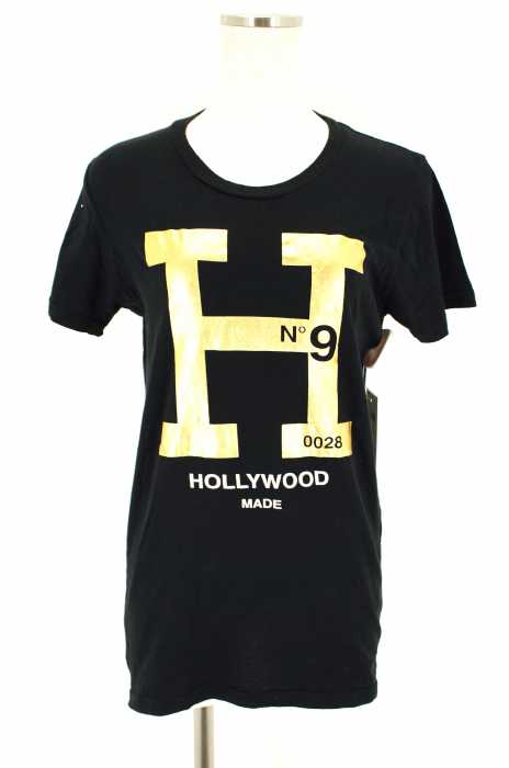 HOLLYWOOD MADE (ハリウッドメイド) ロゴプリントTシャツ レディース トップス