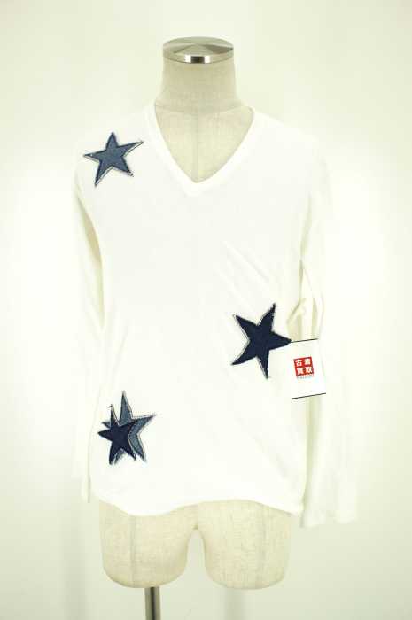 STUD MUFFIN (スタッドマフィン) 17SS パイル地 スターワッペンカットソー メンズ トップス